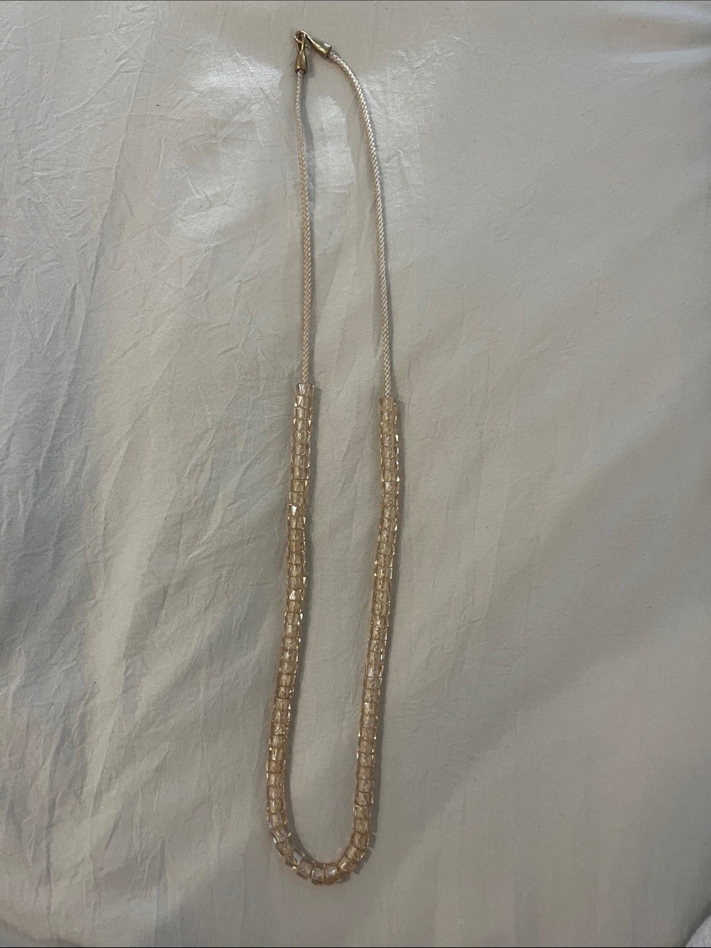 Ann Taylor Loft Elegant Champagne Beaded Necklace - Women Jewelry